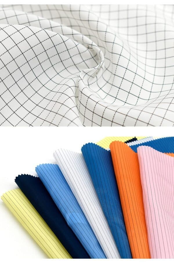 Polyester Antistatic Flame Retardant Plaid Fabric - Image 4