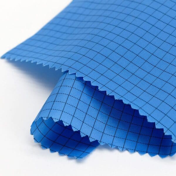 Plaid Antistatic Polyester Flame Retardant Fabric - Image 5