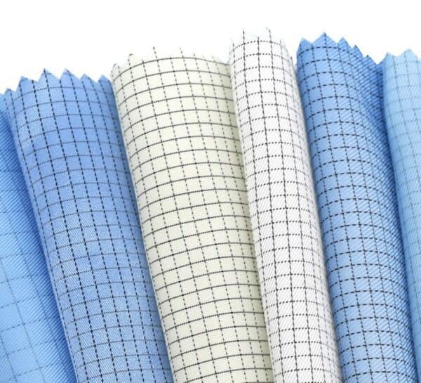 Flame Retardant Polyester Antistatic Fabric Plaid