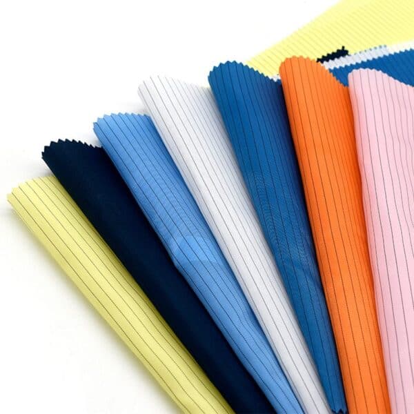 0.5CM Flame Retardant Striped Polyester Antistatic Fabric - Image 2