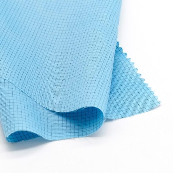 0.25 CM Polyester Flame Retardant Plaid Antistatic Fabric - Image 3