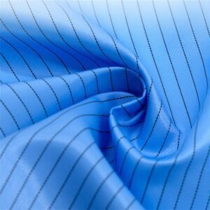 Polyester Antistatic Flame Retardant Striped Fabric