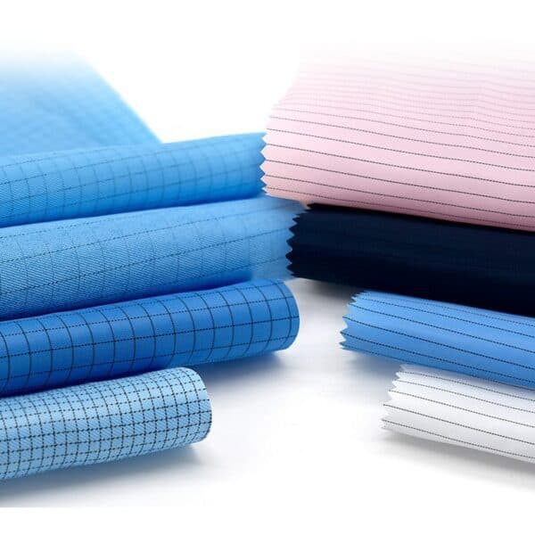Polyester Antistatic Flame Retardant Plaid Fabric