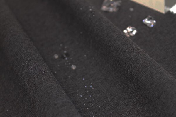 Heather Gray 4 way Stretch Laminated Fabric - Image 3