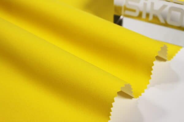 T400 Polyester Elastic High Visibility Fluorescent Yellow Fabric - Image 2