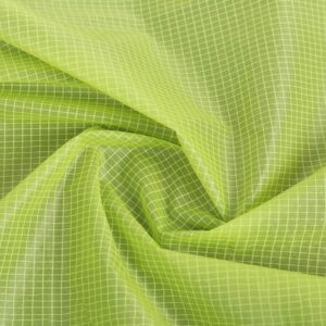 Nylon 30D Double Line Grid Ripstop Wear Resistant Fabric