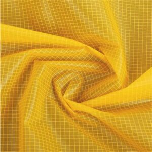 Nylon 6.6 30D Double Line Grid Ripstop Wear Resistant Fabric