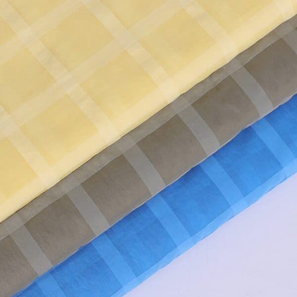 20D Nylon Taffeta Plaid Lightweight Fabric For Down Jacket - Image 2