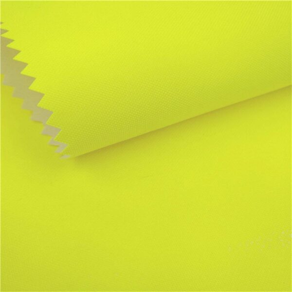 Polyester Oxford 210D Hi Vis Fabric Polyurethane Coating
