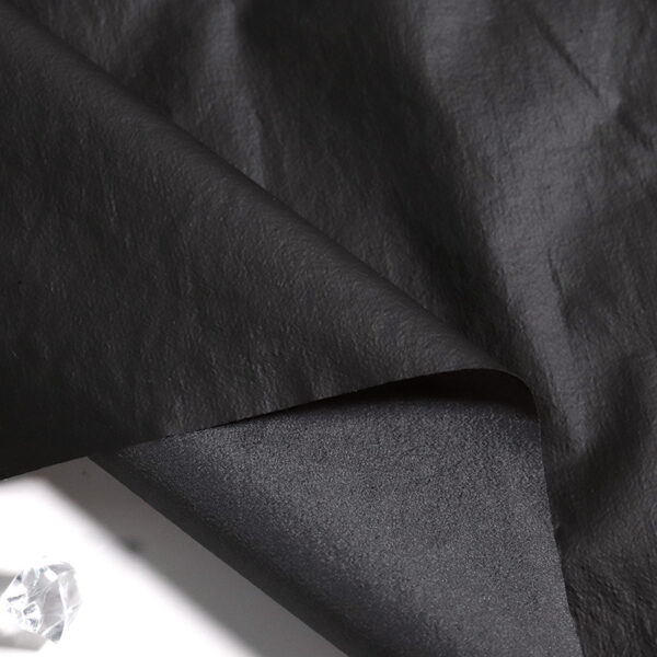 Lightly Nylon Coated PU Leather for Outdoor Jackets - Image 2