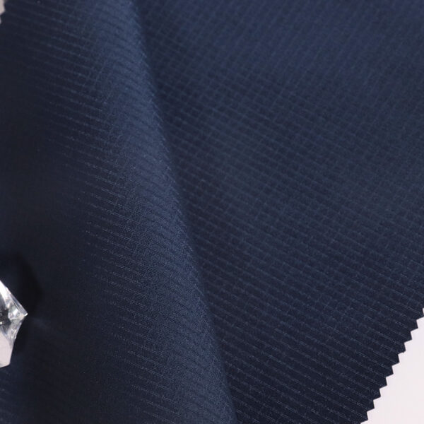 Ultra-thin Ripstop T400 Elastic Fabric Laminated PU Fabric For Outerwear - Image 2