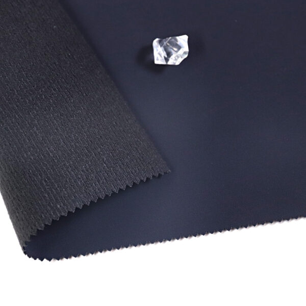 High-grade Nylon 4 Way Stretch Laminated PU Fleece Fabric - Image 5